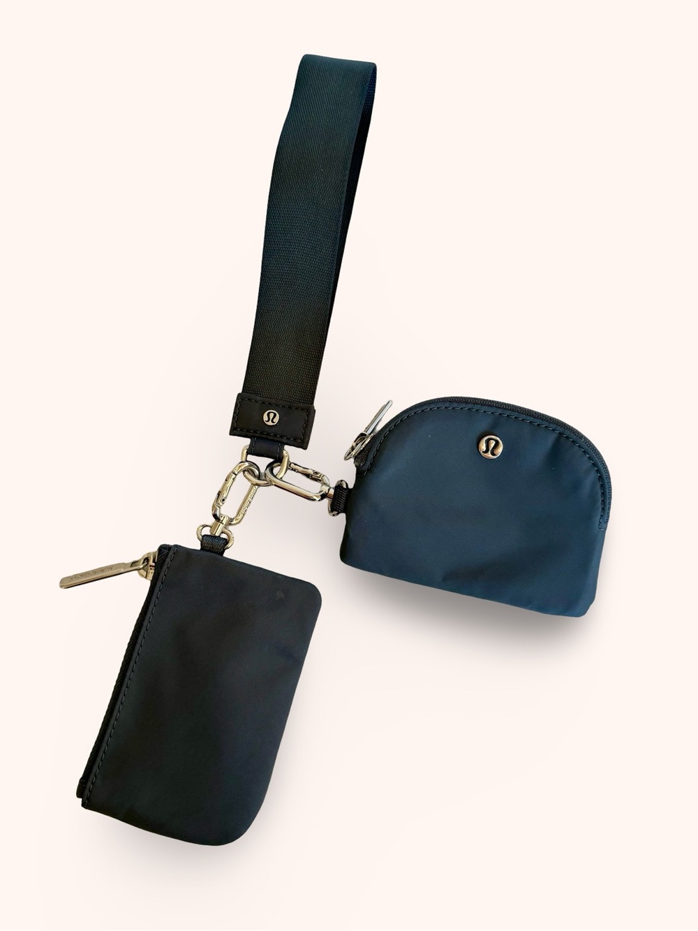 lululemon athletica Bluish Greg Double Pouch Wristlet with Strap